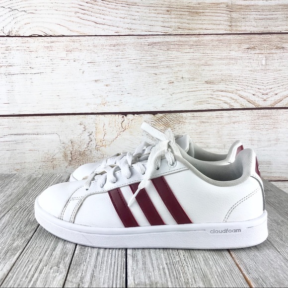 adidas cloudfoam advantage burgundy